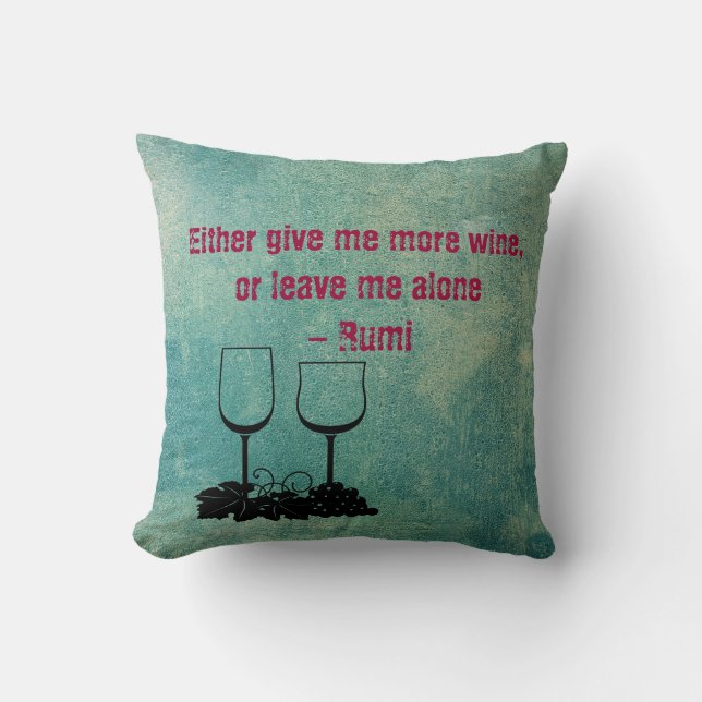 Give me more wine cushion (Front)