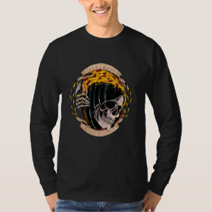 Give Me Pizza or Give Me Your Soul Grim Reaper Piz T-Shirt