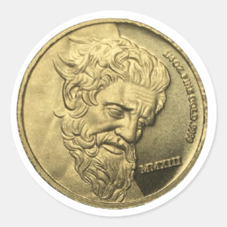 Give Me the Gold Classic Round Sticker