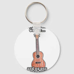 Give me the guitar and no one gets hurt. vintage key ring