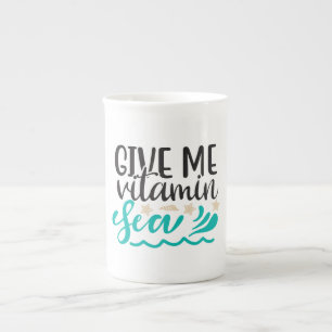 Give Me Vitamin Sea Bone China Mug
