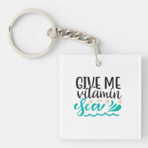 Give Me Vitamin Sea Key Ring