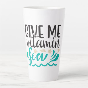 Give Me Vitamin Sea Latte Mug