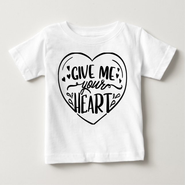 Give me your hearts 💗 t shirt design for women an (Front)