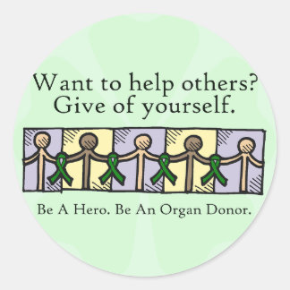 Give of Yourself Classic Round Sticker