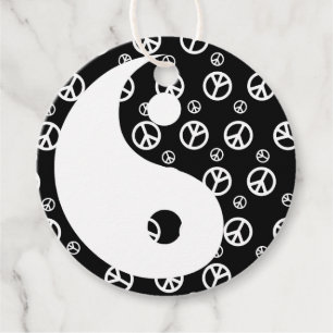 Give Peace a Chance 1 Yin and Yang Favour Tags