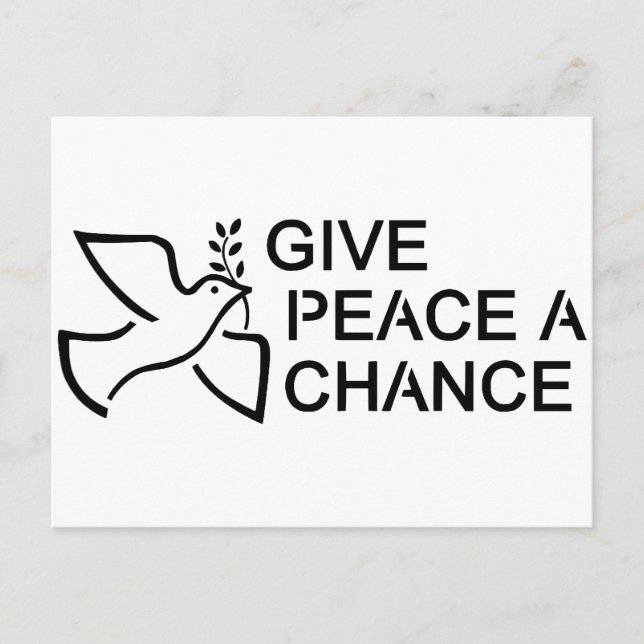 Give Peace a Chance Postcard (Front)