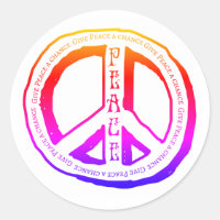 Give Peace A Chance Sticker