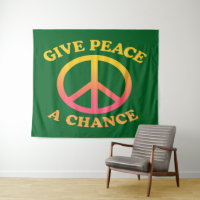 'Give Peace a Chance' Tapestry