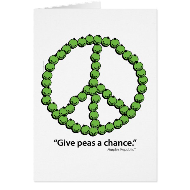 Give Peas A Chance (Front)