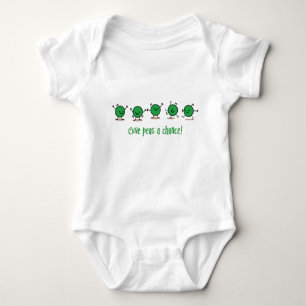 Give peas a chance baby bodysuit