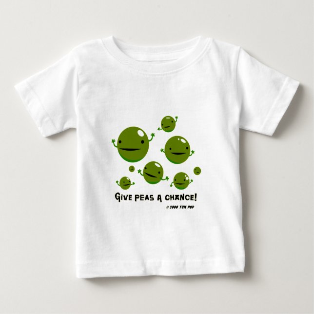 Give Peas a Chance Baby T-Shirt (Front)
