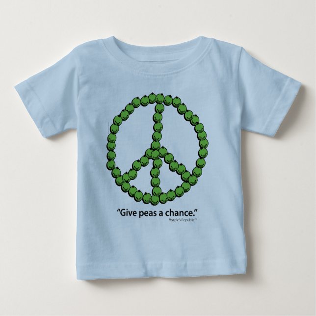 Give Peas A Chance Baby T-Shirt (Front)