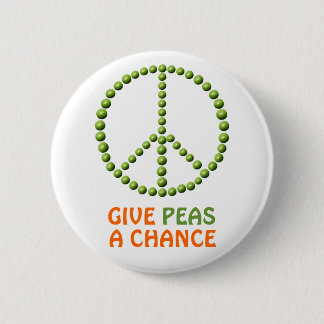 Give Peas a Chance Button