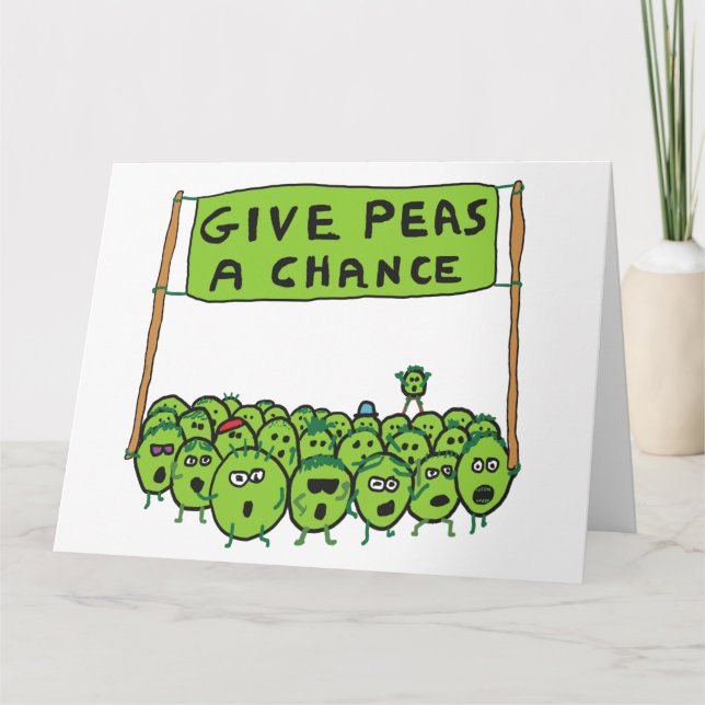 Give Peas A Chance Card (Front)