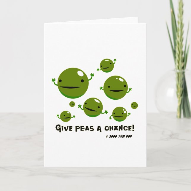 Give Peas a Chance Card (Front)