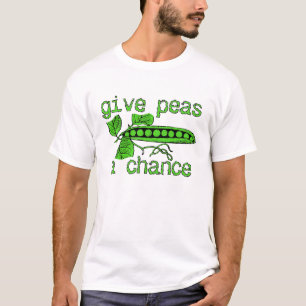 Give Peas A Chance Funny Peace Shirt Humour
