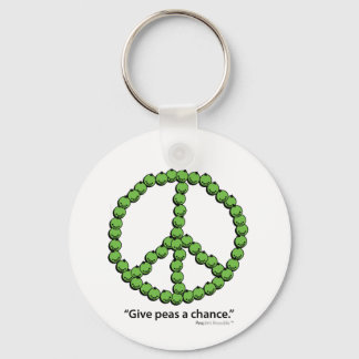 Give Peas A Chance Key Ring