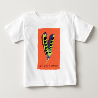 give peas a chance-orange baby T-Shirt