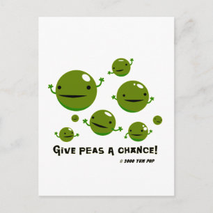 Give Peas a Chance Postcard