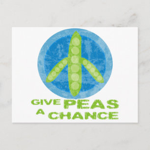 Give Peas a Chance Postcard