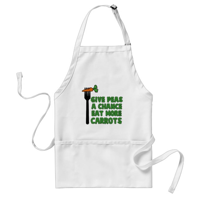 Give peas a chance standard apron (Front)