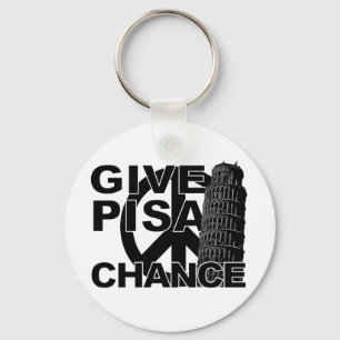 Give Pisa Chance key chain