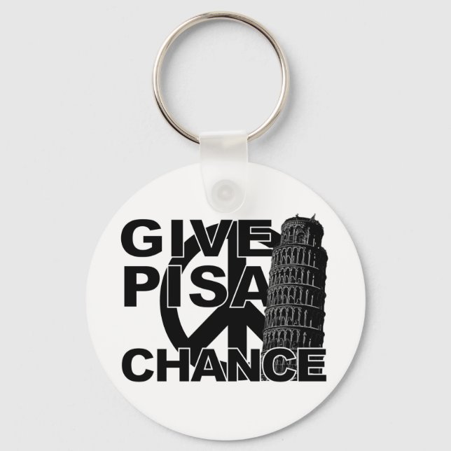 Give Pisa Chance key chain (Front)