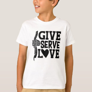 Give Serve Love Chiropractic Spine Chiropractor T-Shirt