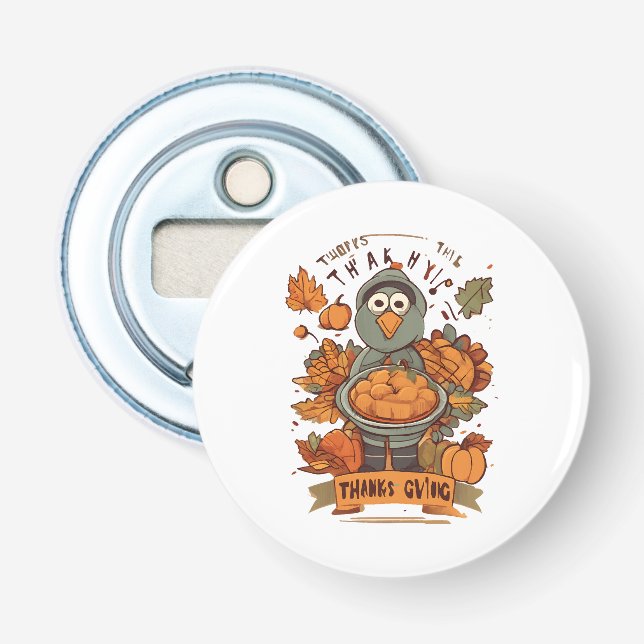 Give Thanks and Share Love Bottle Opener (Front)