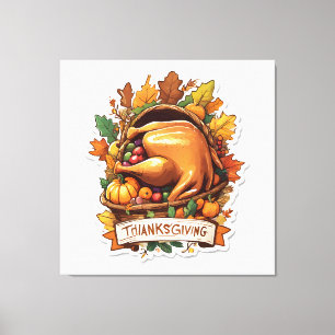 Give Thanks and Share Love Canvas Print