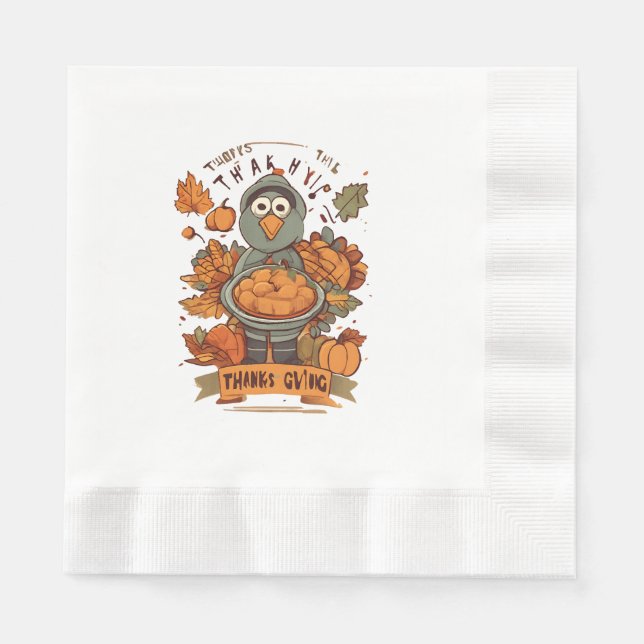 Give Thanks and Share Love  Napkin (Front)