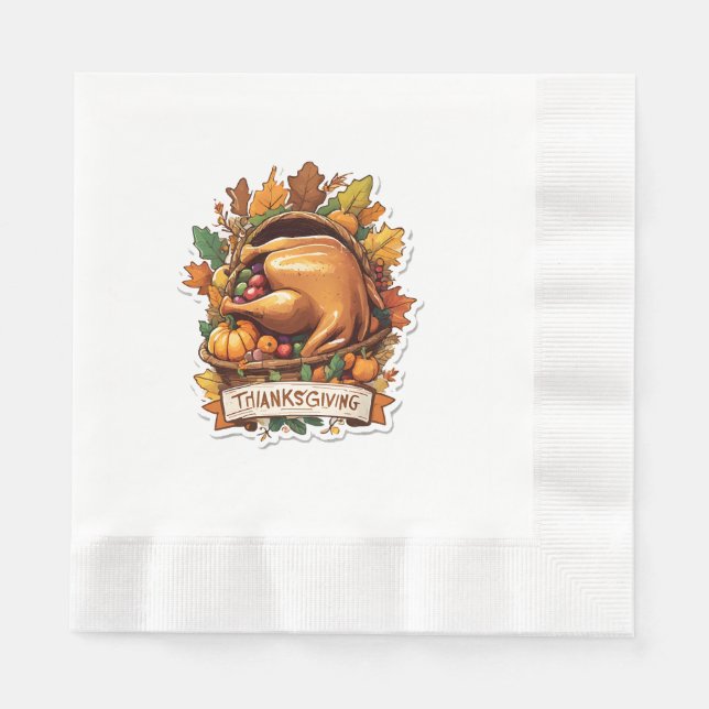 Give Thanks and Share Love Napkin (Front)