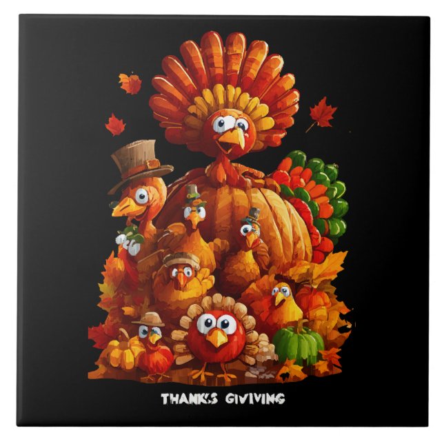 Give Thanks and Share Love Tile (Front)