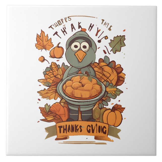 Give Thanks and Share Love Tile (Front)