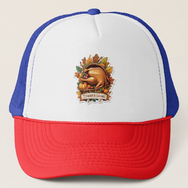 Give Thanks and Share Love Trucker Hat (Front)