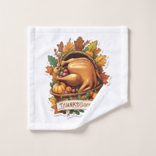 Give Thanks and Share Love Wash Cloth