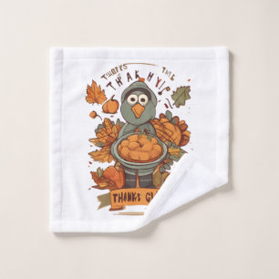 Give Thanks and Share Love Wash Cloth