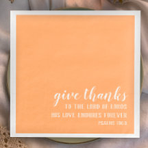 Give Thanks Bible Scripture Christian Thanksgiving