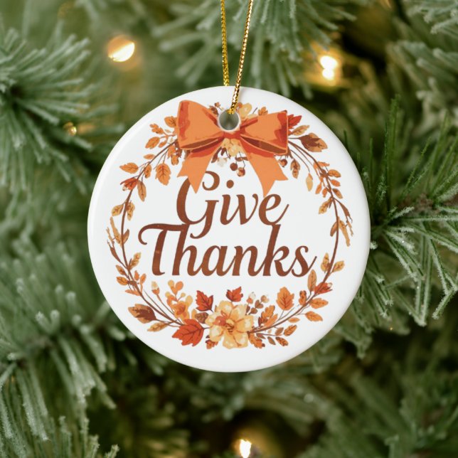Give Thanks Ceramic Tree Decoration (Tree)