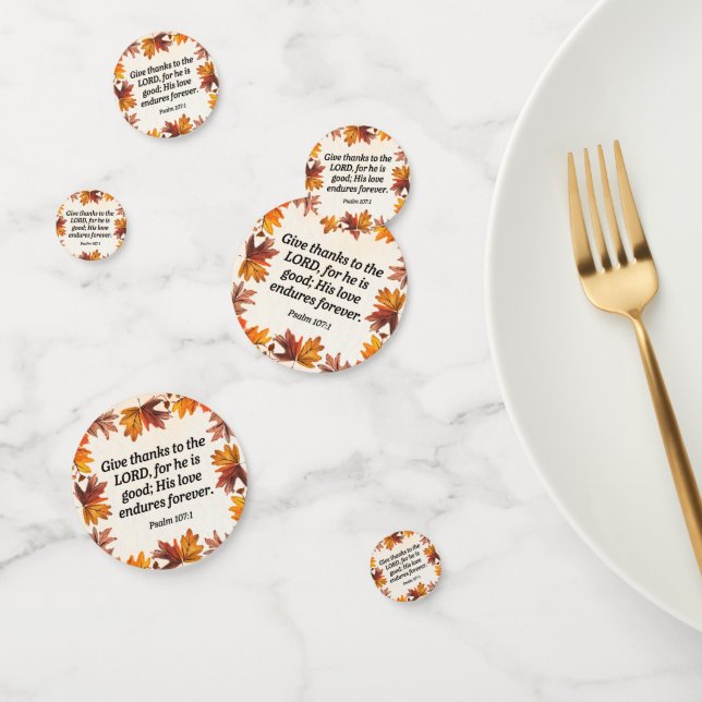 Give Thanks Confetti (Group)