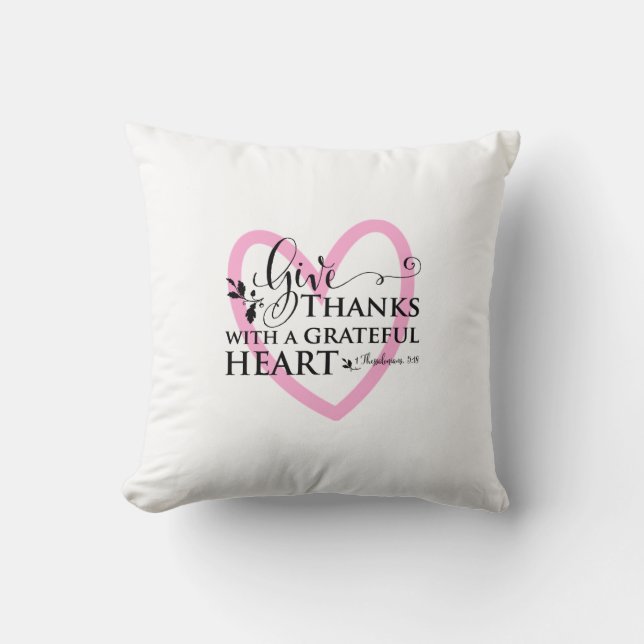 Give thanks cushion (Front)