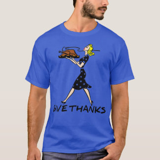Give thanks design happy thanksgiving T-Shirt