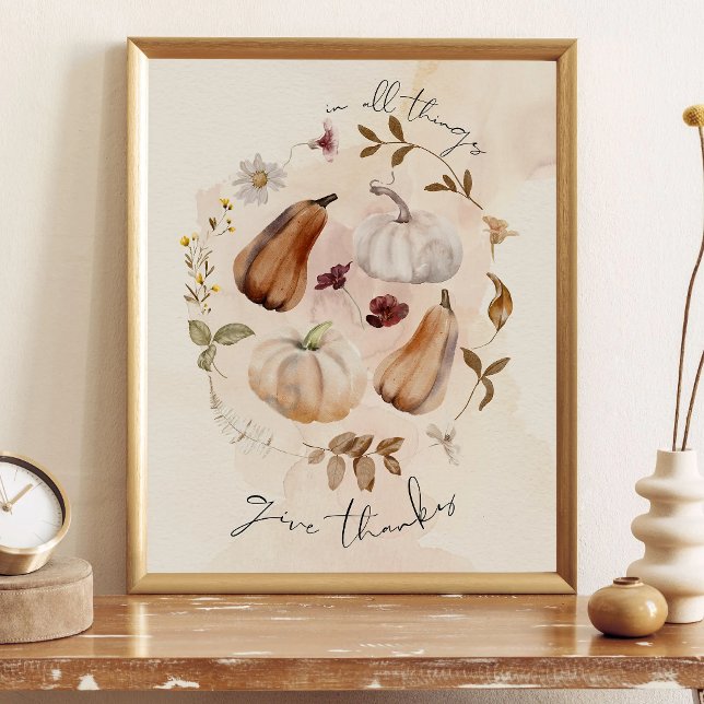 Give Thanks Fall Art Print (Creator Uploaded)
