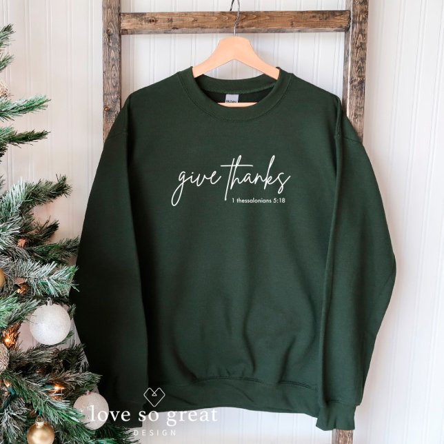 Give Thanks Fall Christian Thanksgiving  Sweatshirt (Creator Uploaded)