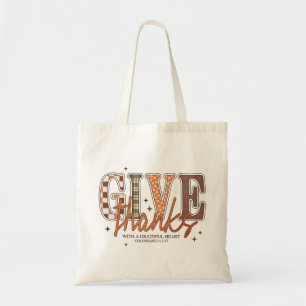  Give Thanks Fall  Tote Bag