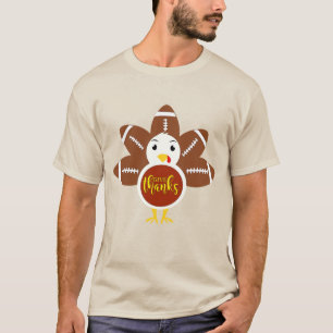 Give Thanks For Turkey And Football T-Shirt