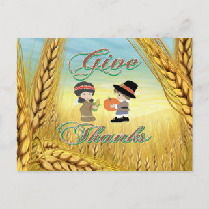 Give Thanks Holiday Postcard