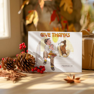 Give Thanks Inspirational Postcard