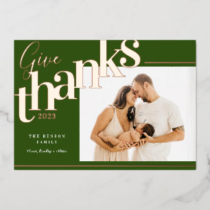 Give Thanks Modern Green